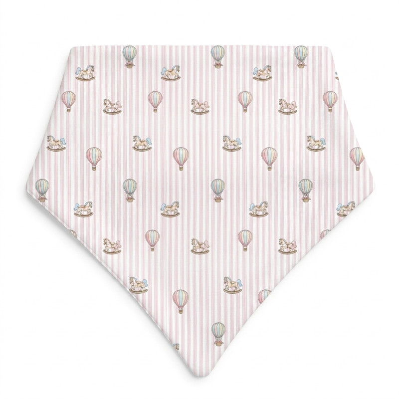 Triangle Bandana Bib for Babies Bib001 VELVET PINK