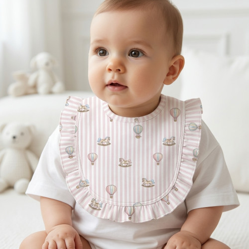 Baby Bib with Ruffles for g..