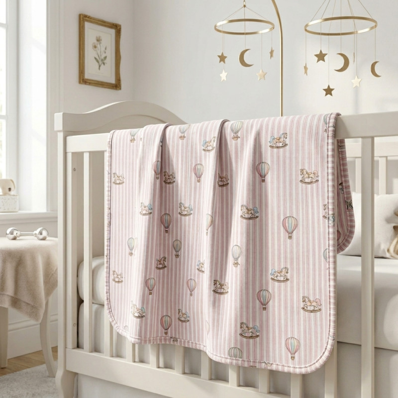 Two-Layer Baby Blanket BL001 VELVET PINK Two-Layer Baby Blanket BL001 VELVET PINK