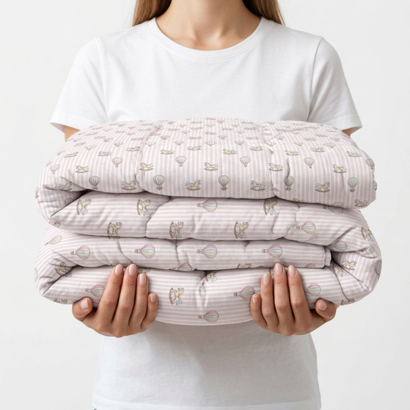 Baby Blanket with 100% Hypoallergenic Filling BLF01 VELVET PINK– For Baby and Toddler Beds Baby Blanket with 100% Hypoallergenic Filling BLF01 VELVET PINK– For Baby and Toddler Beds
