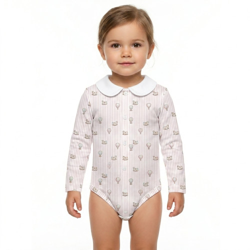 Printed Long-Sleeve Front F..