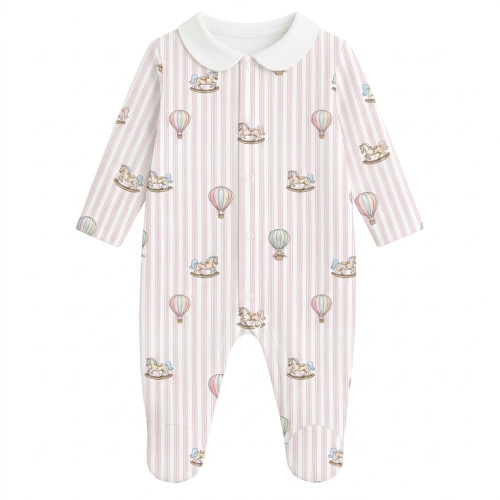 Babygrow with collar 100% p..