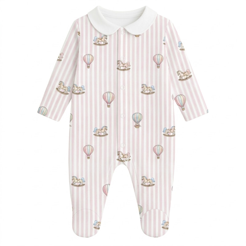 Сліп з комірцем із 100% бавовни Pima — модель K063 VELVET PINK