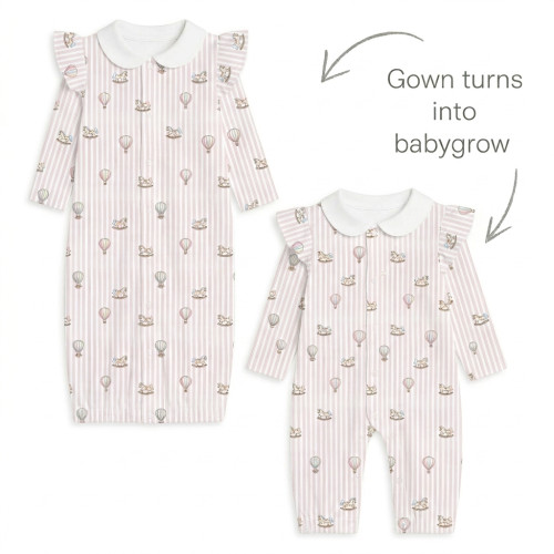 Baby converter gown with co..