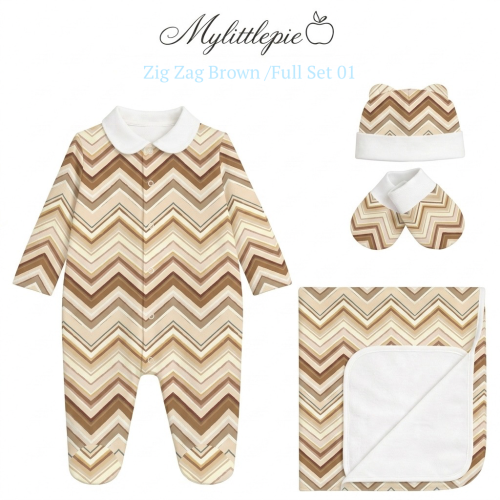 Full Set FS01 ZIG ZAG BROWN..