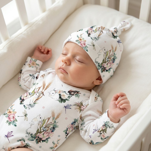 Supima Cotton Layette Hat w..