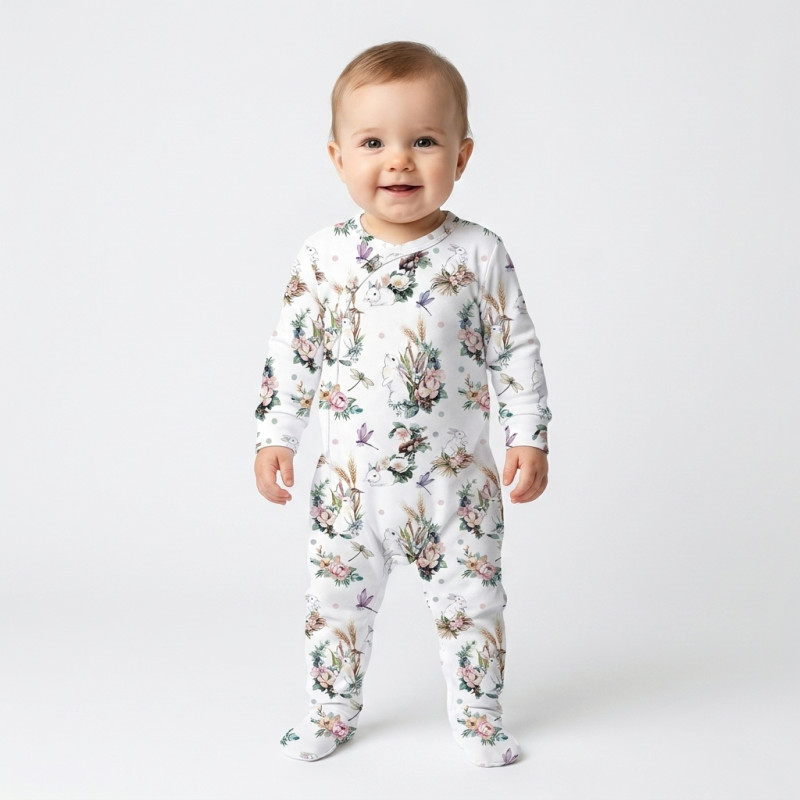 Babygrow for baby with Side Opening K020 Babygrow for baby with Side Opening K020