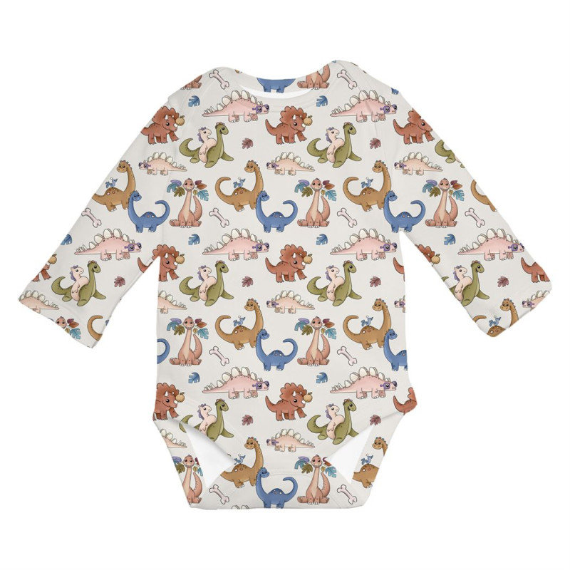 Printed Long-Sleeved Bodyvest for Babies BLS001  Rex