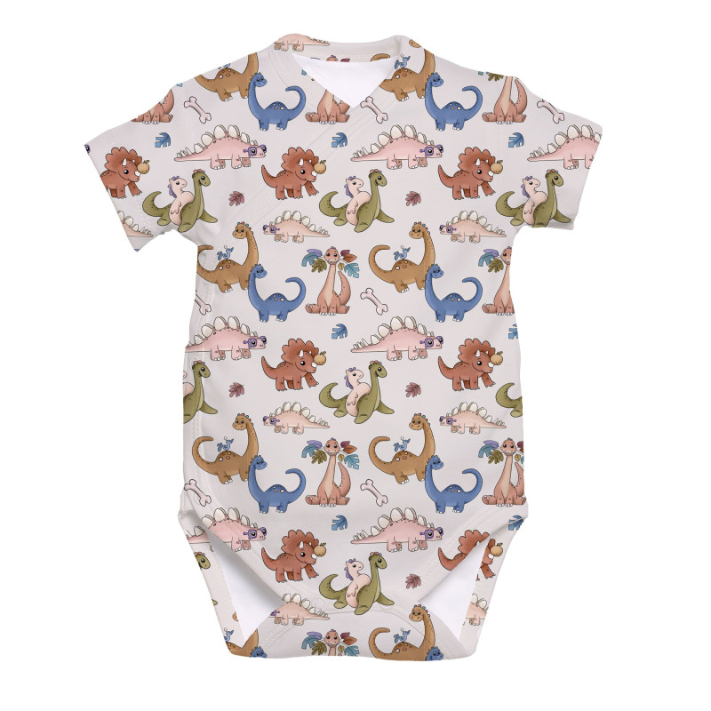 Printed Short-Sleeve Kimono Bodyvest for Babies BSHL004 Rex Printed Short-Sleeve Kimono Bodyvest for Babies BSHL004 Rex
