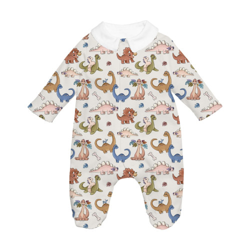 Babygrow with collar 100% p..