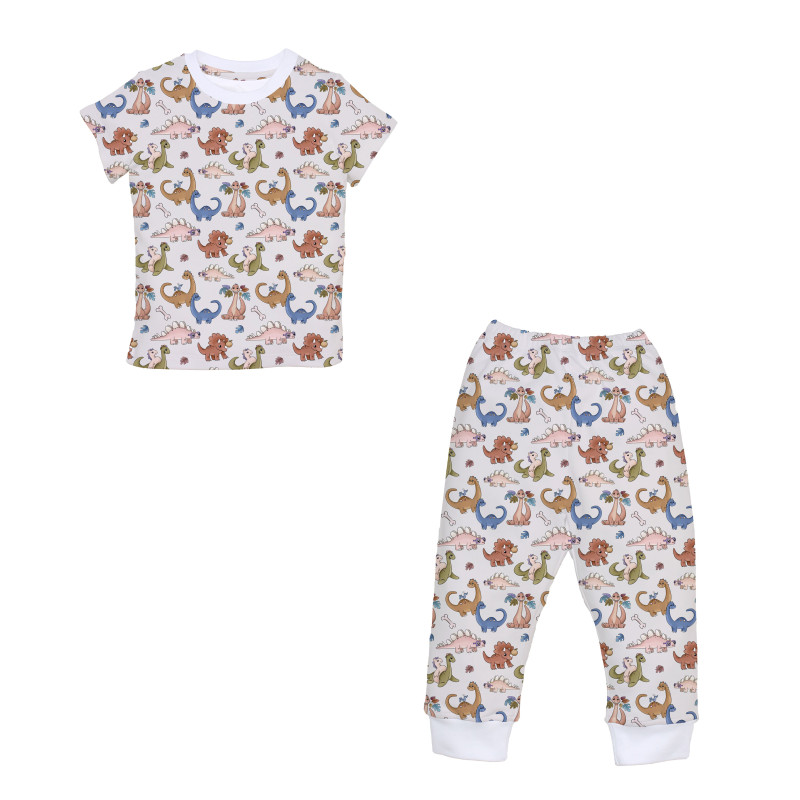 Patterned Supima Cotton Pyjamas Set PJ008 Rex
