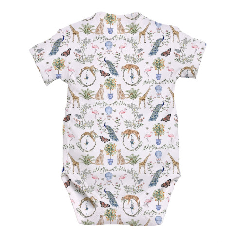 Printed Short-Sleeve Kimono..