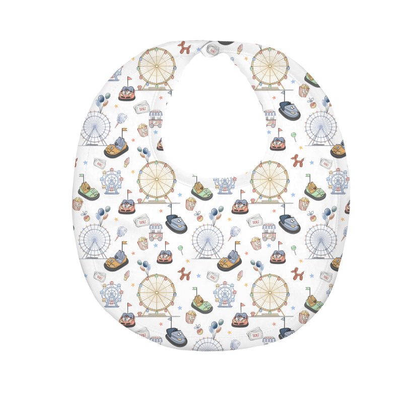 Baby Bib with Picot Trim BIB005 Bumper Car Baby Bib with Picot Trim BIB005 Bumper Car