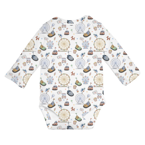 Printed Long-Sleeved Bodyve..