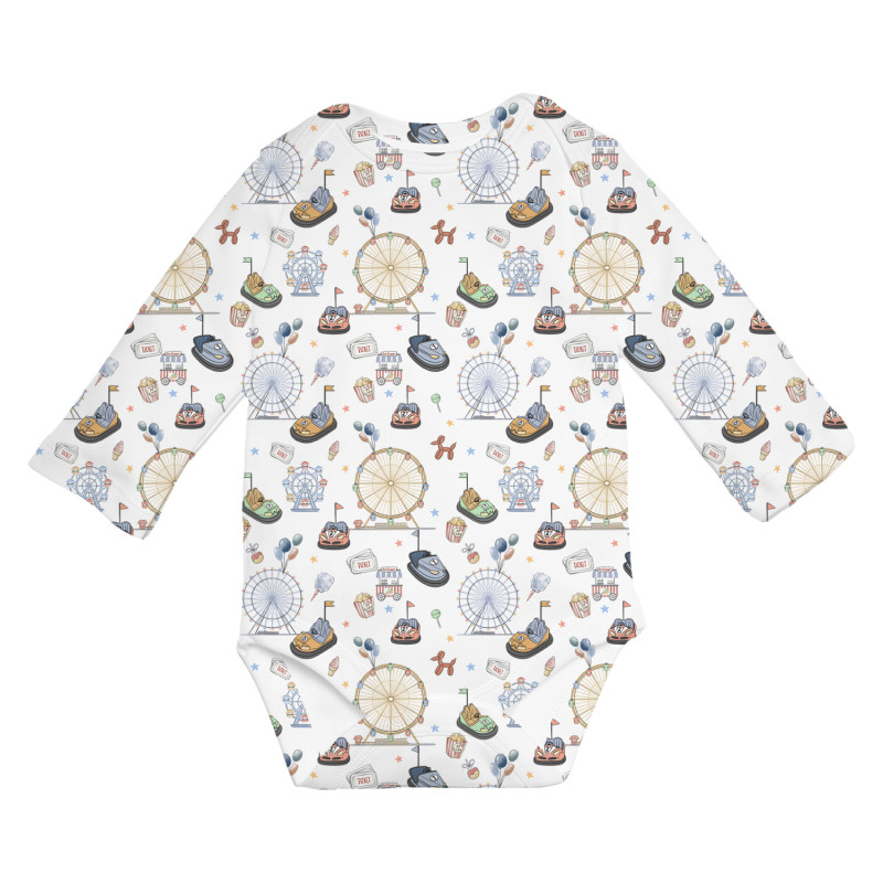 Printed Long-Sleeved Bodyvest for Babies BLS001 Bumper Car Printed Long-Sleeved Bodyvest for Babies BLS001 Bumper Car