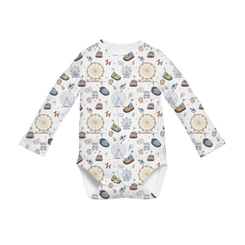 Printed Long-Sleeve Front F..