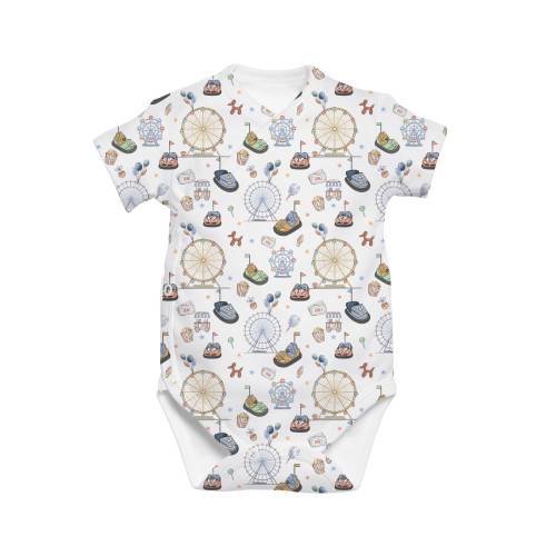 Printed Short-Sleeve Kimono..