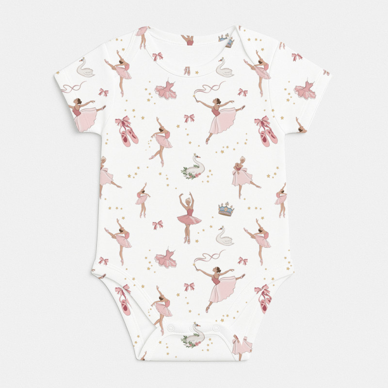Printed Short-Sleeve Bodyvest for Babies BSHL001  OPERA