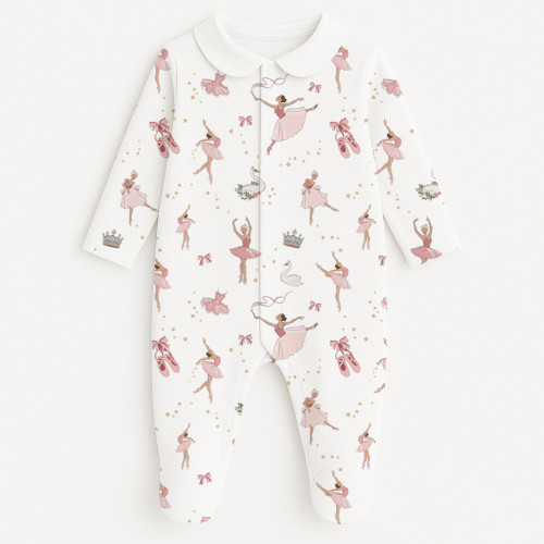 Babygrow with collar 100% p..