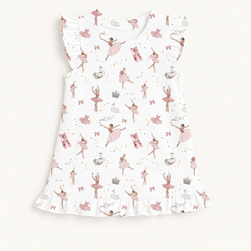 Frill Trim Sleeveless Top for Girls TSH003 OPERA