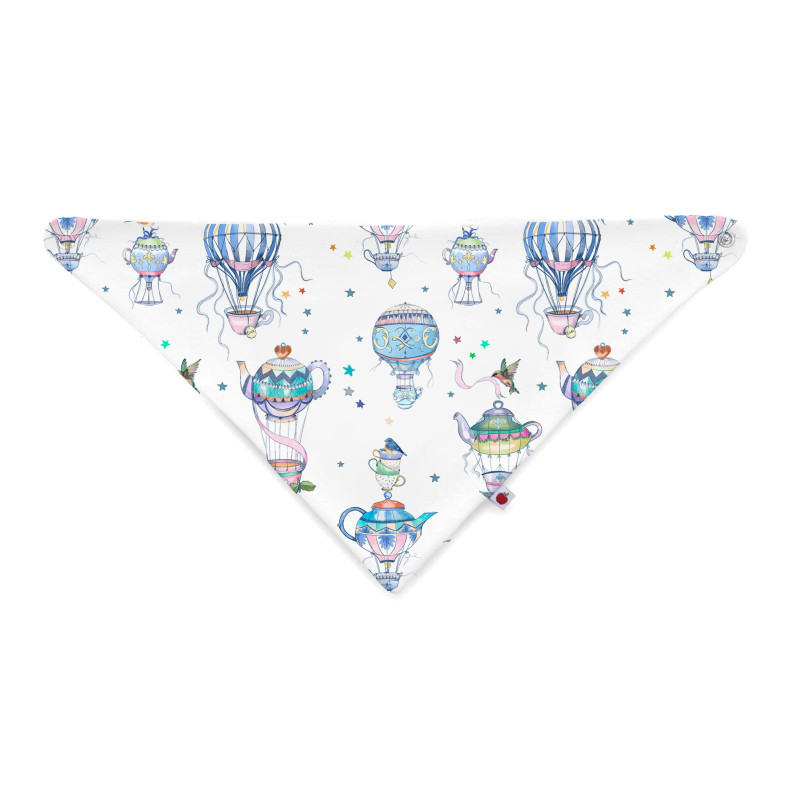 Triangle Bandana Bib for Babies Bib001 Time for tea Triangle Bandana Bib for Babies Bib001 Time for tea
