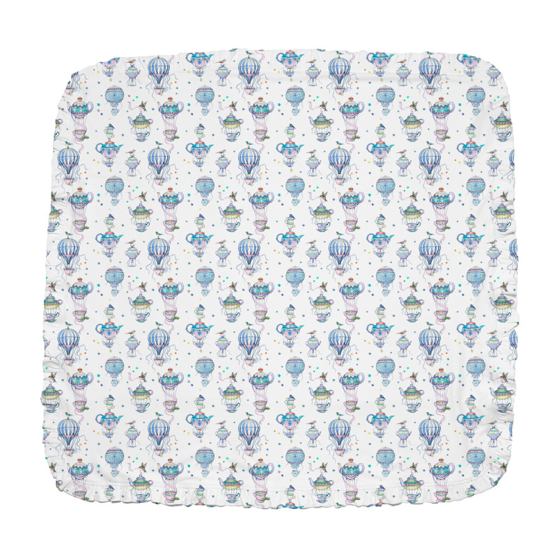 Two-Layer Baby Blanket with Ruffles BL002 Time for tea Two-Layer Baby Blanket with Ruffles BL002 Time for tea