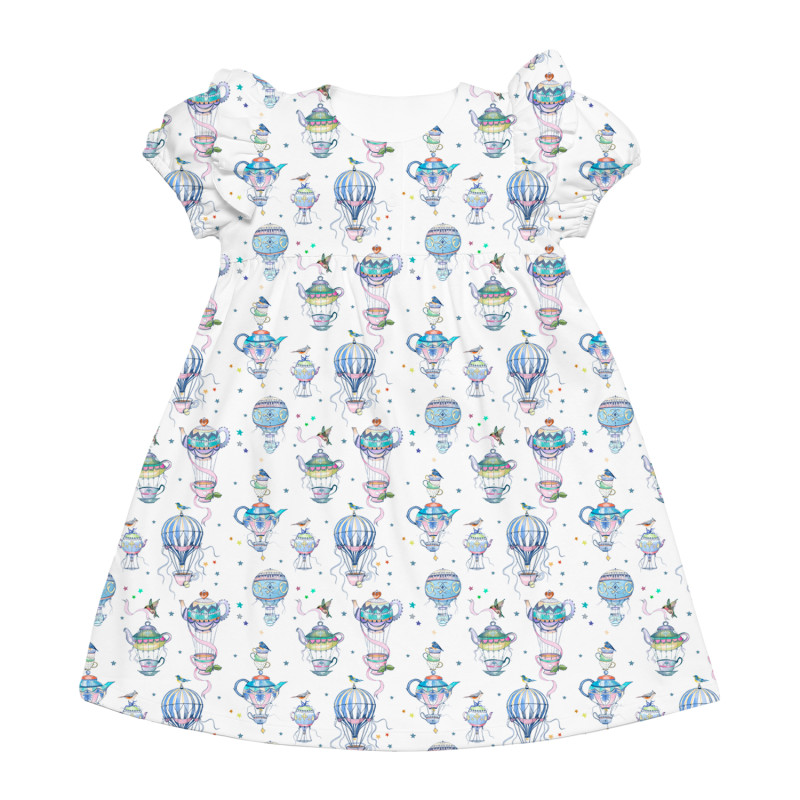 Supima Cotton Night Dress with Ruffle DR019 Supima Cotton Night Dress with Ruffle DR019