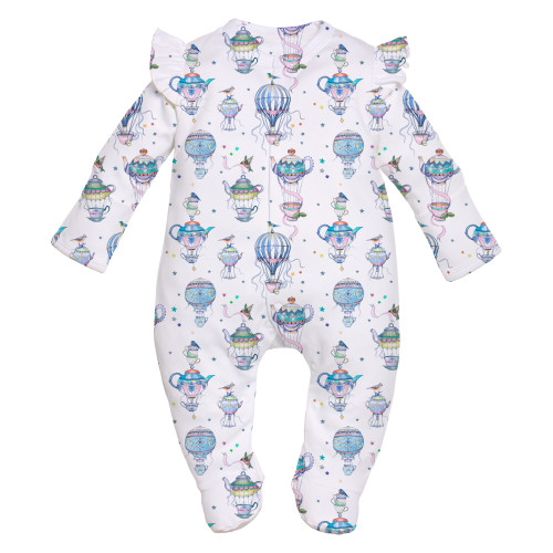 Babygrow with ruffles 100% ..