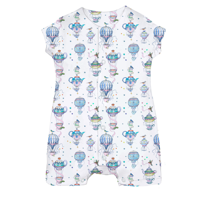 Supima Cotton Shortie R003 Time for tea Supima Cotton Shortie R003 Time for tea
