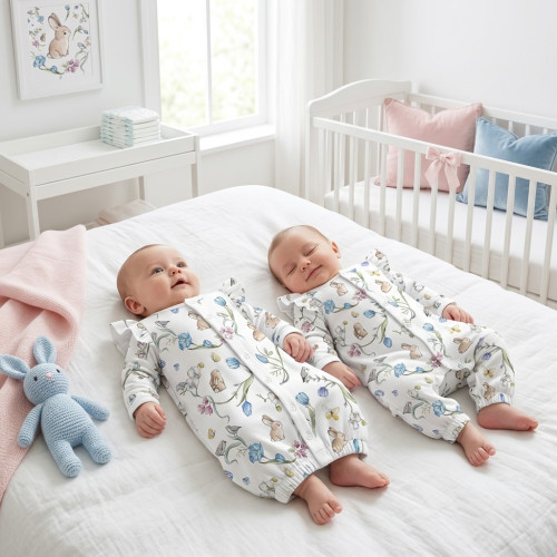 Baby converter gown with ru..
