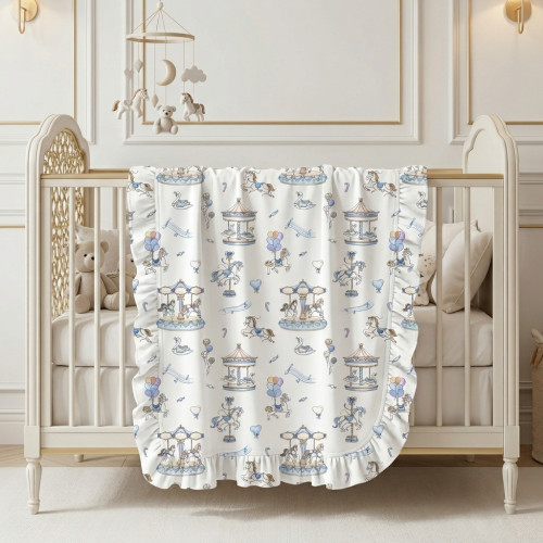 Two-Layer Baby Blanket with..