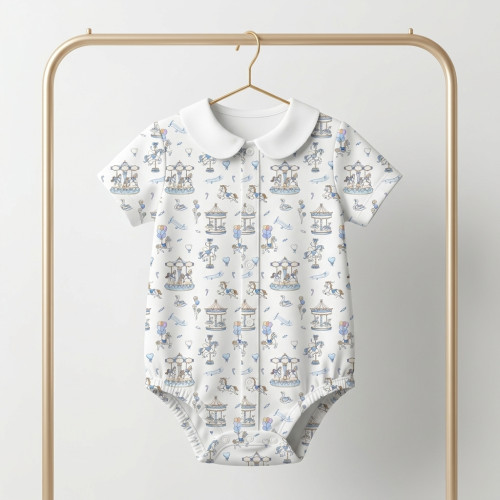 Printed Short-Sleeve Front ..