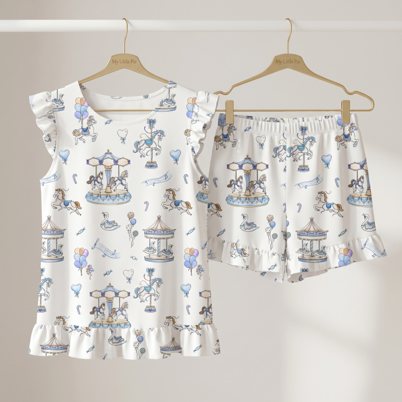 Adult Pyjama PW107 – Luxury Pima Cotton, Short Sleeve Top & Shorts PW107 Bonbon Blue Adult Pyjama PW107 – Luxury Pima Cotton, Short Sleeve Top & Shorts PW107 Bonbon Blue