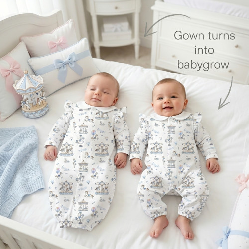 Baby converter gown with co..