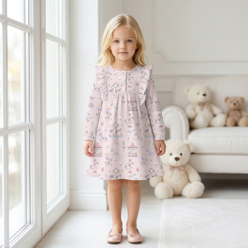 Charming Long-Sleeved Night..