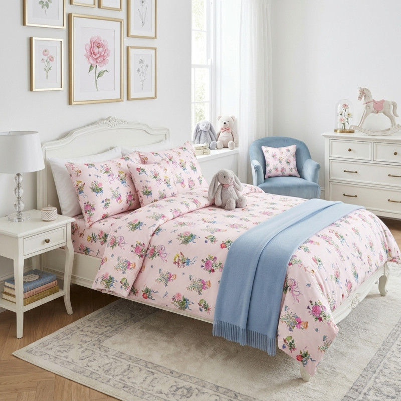 Bedding Set LIN001 BOQUETTE – For Baby and Toddler Beds Bedding Set LIN001 BOQUETTE – For Baby and Toddler Beds