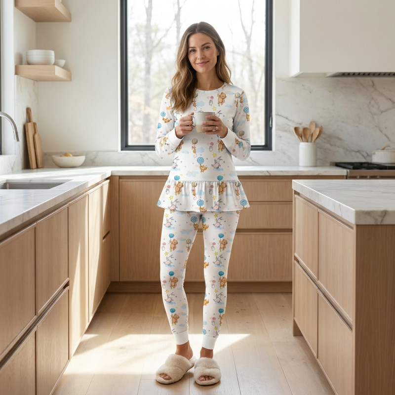Luxury Long Adult Pyjama Set PW109 Luxury Long Adult Pyjama Set PW109
