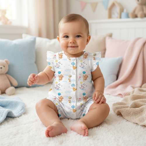 Supima Cotton Shortie with ..