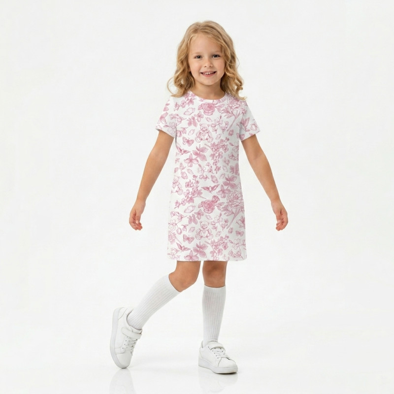 Girls’ Dress DR020 by My Little Pie CHLOE PINK