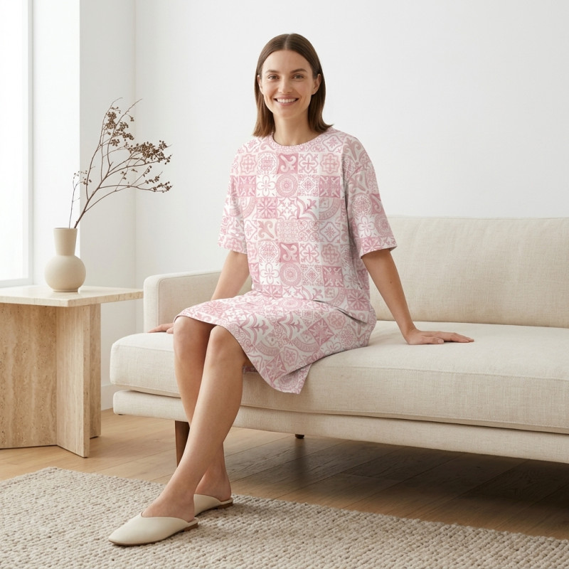 Women’s Oversize Dress by My Little Pie DW020 AMALFI PINK Women’s Oversize Dress by My Little Pie DW020 AMALFI PINK