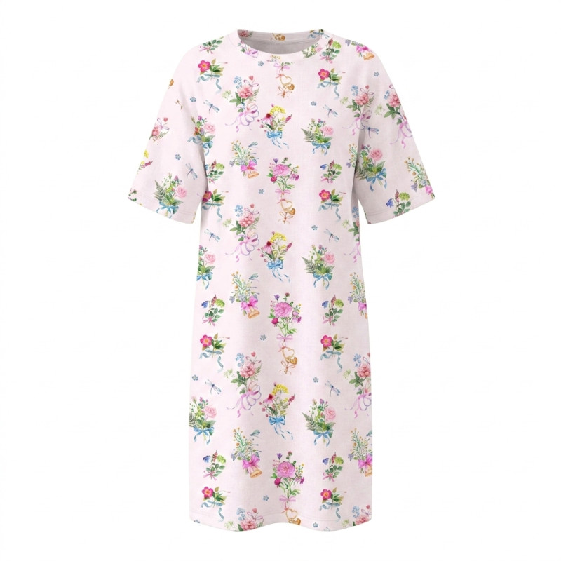 Pyjama short sleeve 100% organic pima Cotton DW020 BOQUETTE Pyjama short sleeve 100% organic pima Cotton DW020 BOQUETTE