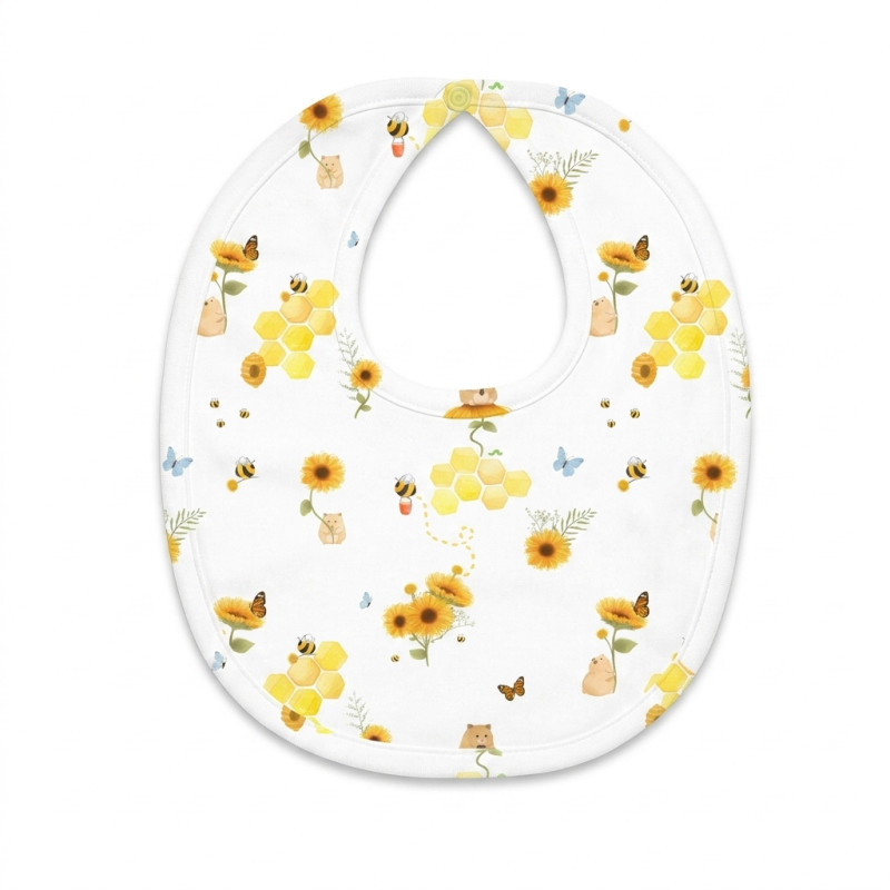 Baby Bib with Picot Trim BIB005 Baby Bib with Picot Trim BIB005