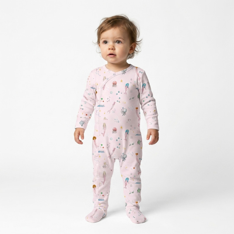 Babygrow for baby with Side Opening K020 Babygrow for baby with Side Opening K020