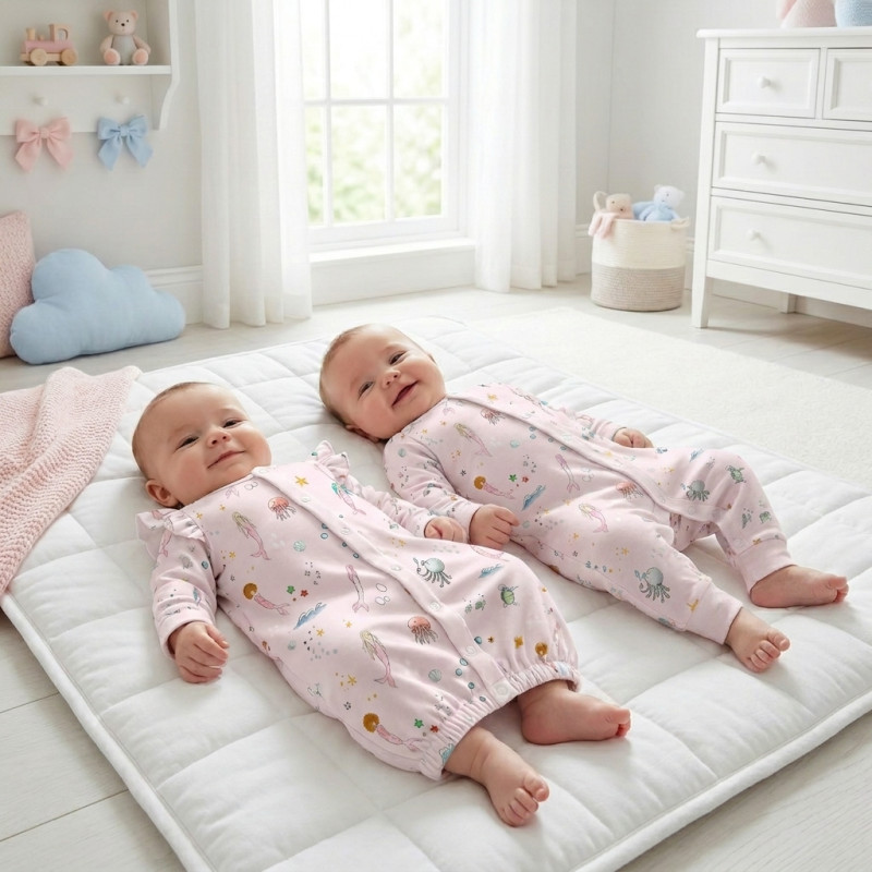 Baby converter gown with ruffles for girls TR002 Baby converter gown with ruffles for girls TR002