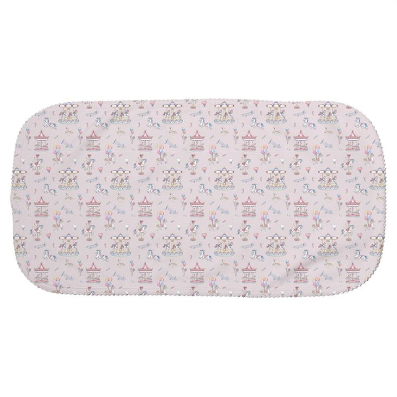 Мусліновий слюнявчик BB009 – органічна бавовна Supima Bonbon Pink
