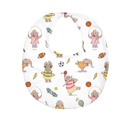 Baby Bib with Picot Trim BI..