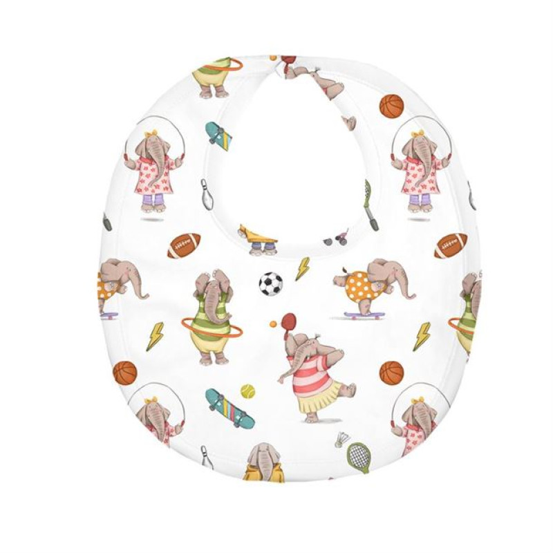 Baby Bib with Picot Trim BIB005