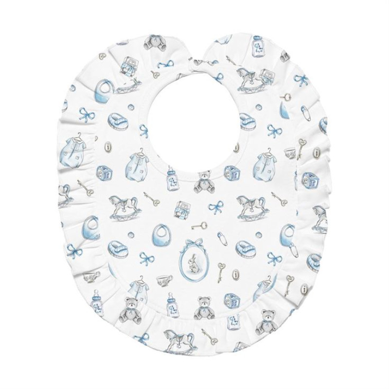 Baby Bib with Ruffles for girl BIB006 Baby Bib with Ruffles for girl BIB006