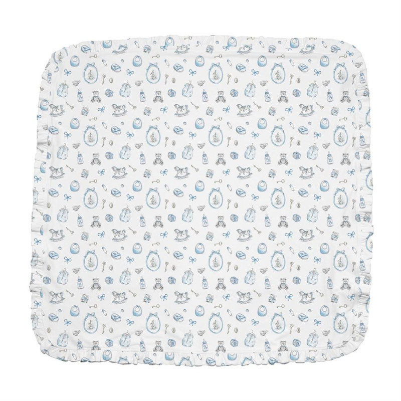 Two-Layer Baby Blanket with Ruffles BL002 Two-Layer Baby Blanket with Ruffles BL002