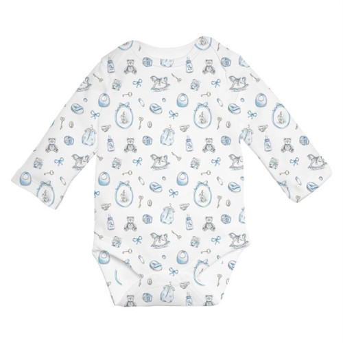 Printed Long-Sleeved Bodyve..